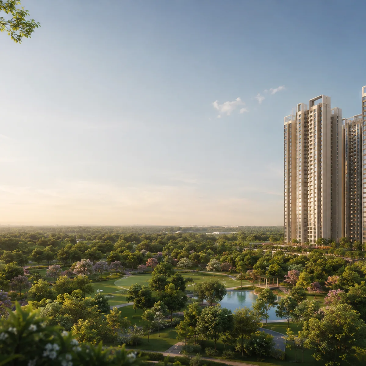 Lodha Hoskote aerial view of the development Lodha Hoskote aerial view of the development